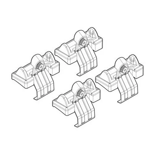 NORDRIVE Fitting Kit 1 csomagtartó talpszett