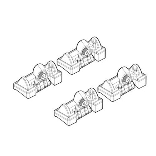 NORDRIVE Fitting Kit 4 csomagtartó talpszett