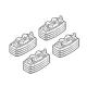 NORDRIVE Fitting Kit 12 csomagtartó talpszett