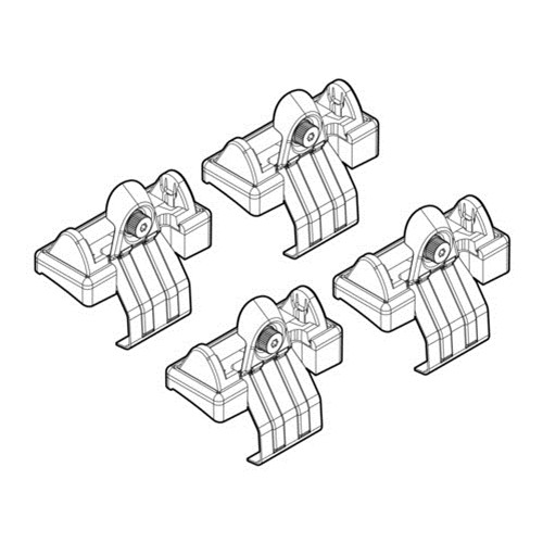 NORDRIVE Fitting Kit 14 csomagtartó talpszett