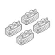 NORDRIVE Fitting Kit 18 csomagtartó talpszett