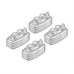 NORDRIVE Fitting Kit 18 csomagtartó talpszett