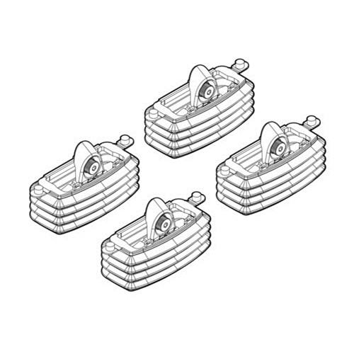 NORDRIVE Fitting Kit 31 csomagtartó talpszett