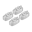 NORDRIVE Fitting Kit 37 csomagtartó talpszett