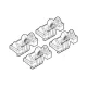 NORDRIVE Fitting Kit 52 csomagtartó talpszett