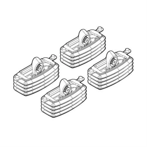 NORDRIVE Fitting Kit 53 csomagtartó talpszett