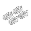 NORDRIVE Fitting Kit 53 csomagtartó talpszett