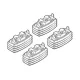 NORDRIVE Fitting Kit 59 csomagtartó talpszett