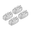 NORDRIVE Fitting Kit 59 csomagtartó talpszett