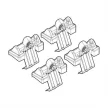 NORDRIVE Fitting Kit 103 csomagtartó talpszett