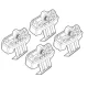 NORDRIVE Fitting Kit 127 csomagtartó talpszett