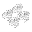 NORDRIVE Fitting Kit 148 csomagtartó talpszett
