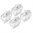 NORDRIVE Fitting Kit 150 csomagtartó talpszett
