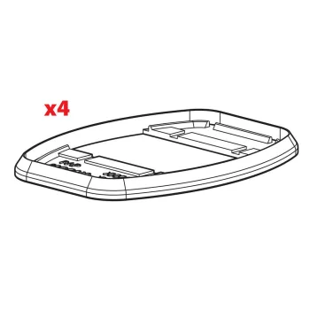   Nordrive N99984 gumialátét-készlet Kargo tetőcsomagtartó rögzítőtalpakhoz - 4 db