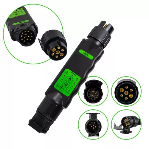 JBM utánfutó csatlakozó teszter - 7/13pin