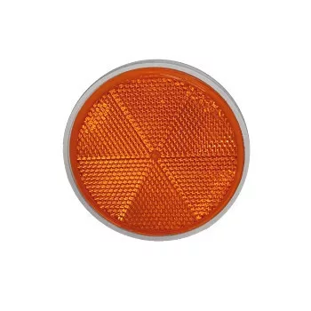 Öntapadós kerek prizma - sárga - 74mm - 1db