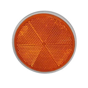 Öntapadós kerek prizma - sárga - 74mm - 1db