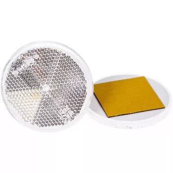 Kerek öntapadós prizma - fehér - 74mm