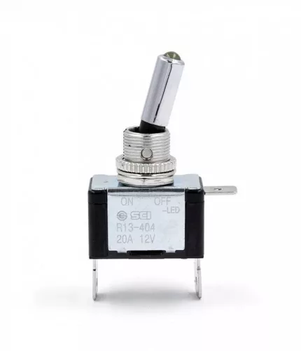 LED-es kapcsoló - fehér- 12V 20A