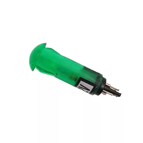 9mm-es LED kontroll lámpa - 12V - zöld