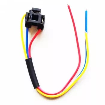 Műanyag H4 izzó foglalat 17 cm kábellel