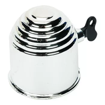 Zárható vonóhorog kupak - krómozott