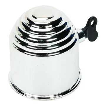 Zárható vonóhorog kupak - krómozott