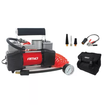 Kétdugattyús fém autókompresszor - 12V 150 PSI