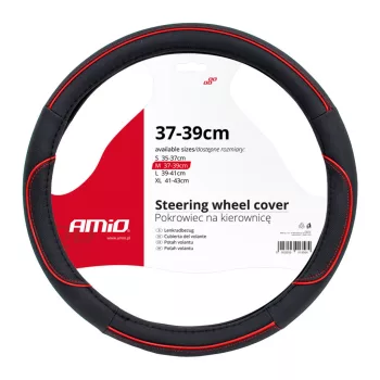 Amio SWC07 kormányvédő - 37-39cm - M - fekete- piros