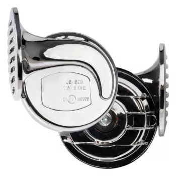   Amio CHR-01 kéttónusú csigakürt - króm - 12V 110dB - 2db