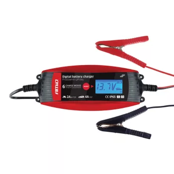   Amio digitális akkumulátor töltő - 6V/12V - 2A/4A - DVL DBC-4A