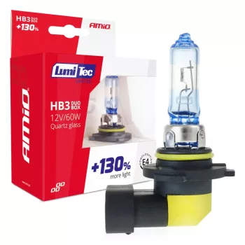   Amio Lumitec Limited HB3 halogén Izzó - 12V 60W +130% DUO - párban