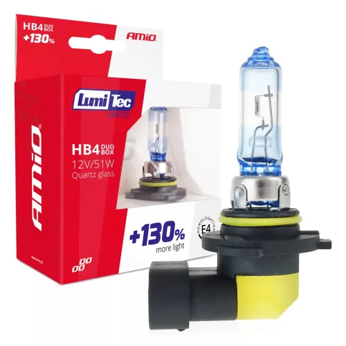 Amio Lumitec Limited +130% DUO HB4 halogén izzó - 12V 51W
