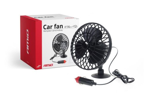 Amio 14cm-es ventilátor - tapadókorongos - 12V