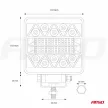 Amio AWL15 Combo munkalámpa 26 Leddel - 9-36 V