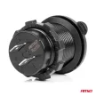 Amio vízálló dupla USB töltő - MOD-03 12/24 1-2.1A