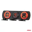 Amio beépítő panel USB/szivargyújtó aljzathoz - 3db-os