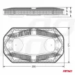 Amio WLB78 mágneses  tetővillogó - 48LED 12/24V IP56