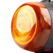 Amio W21m mágneses tetővillogó - 18LED 12/24V IP56 (csavarral is rögzíthető)