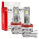 Amio LED izzó X1 Series  - H8/H9/H11/H16 - 12V 40W 6500K 2db