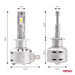 Amio LED fényszóró - X2 Series - H1 - 12V - párban