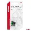 Amio kétállású kerek kapcsoló - zöld - 12V/24V 20A