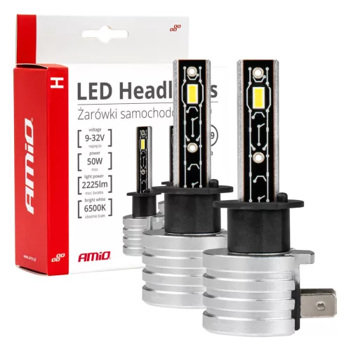 Amio LED izzó H-Mini Sorozat - H1 42W 6500K 12V - párban
