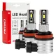 Amio LED izzó H-Mini Sorozat - H8/H9/H11/H16 42W 6500K - párban
