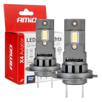   Amio X4 Aviator H7/H18 LED fényszóró - 44W 6500K 12V - párban
