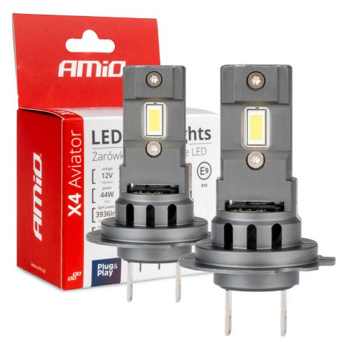 Amio X4 Aviator H7/H18 LED fényszóró - 44W 6500K 12V - párban