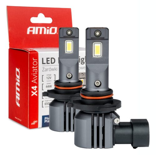 Amio X4 Aviator HB3/9005/HIR1/H10 LED fényszóró - 44W 6500K 12V - párban