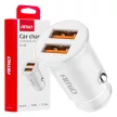 Amio szivargyőjtós autós töltő - 2x USB-A 2.1A - 12/24V