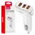 Amio szivargyújtós autós töltő - 3x USB-A 3.1A - 12/24V