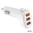 Amio szivargyújtós autós töltő - 3x USB-A 3.1A - 12/24V